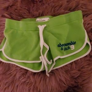 Abetcrombie and fitch green shorts